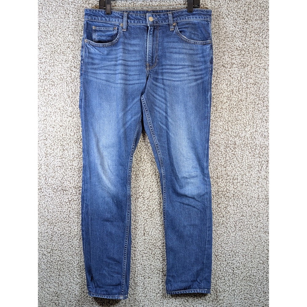 Bonobos Jeans Men's 34x31‎ (Tag 33x34) Blue Distressed
